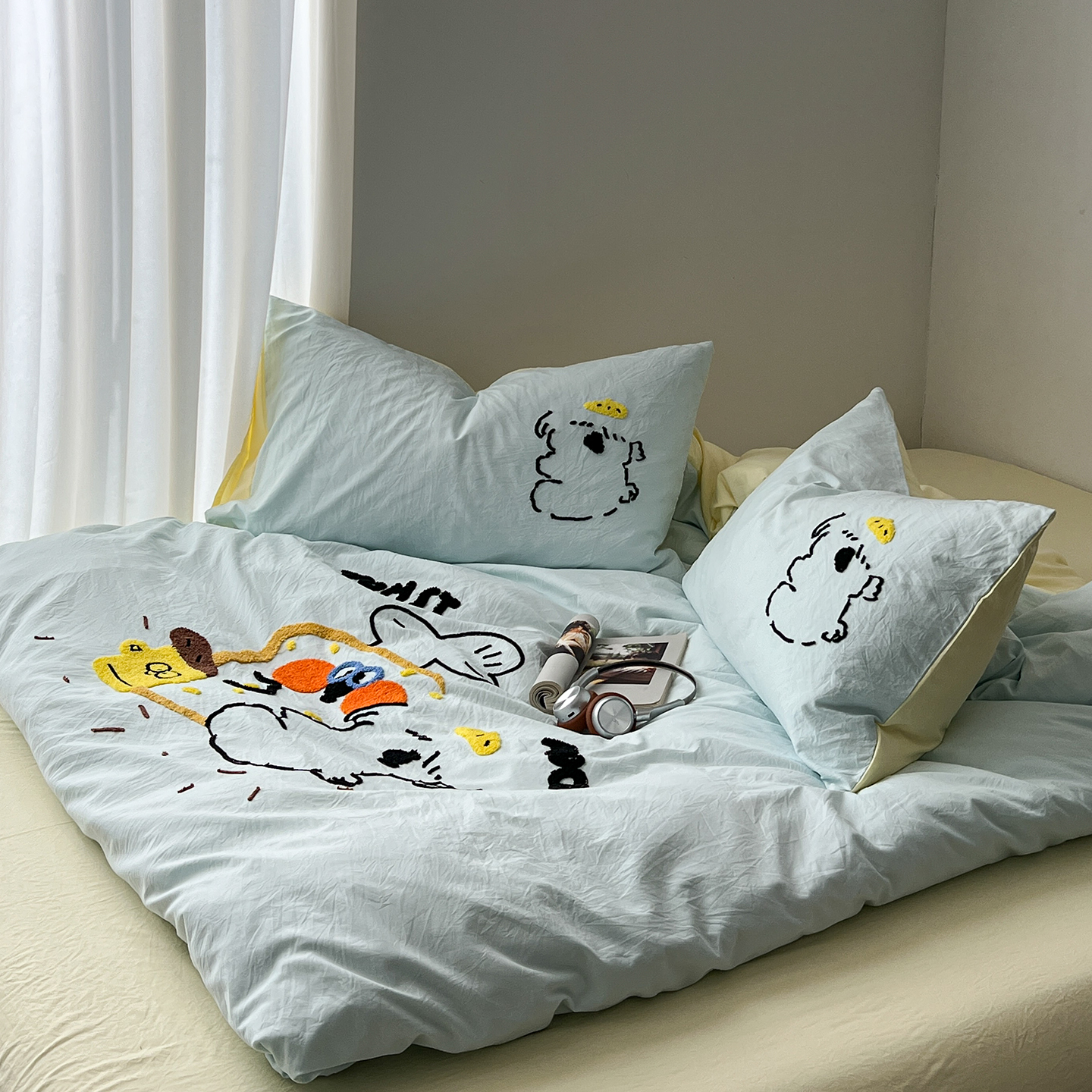 新款毛巾绣A类全棉纯棉四件套