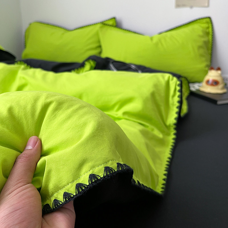 贝壳边工艺款 I 四件套床上用品纯棉全棉被套被罩床单宿舍三件套4,床上用品,床品套件/四件套/多件套,淘宝优惠券,粉丝福利购,淘宝优惠卷