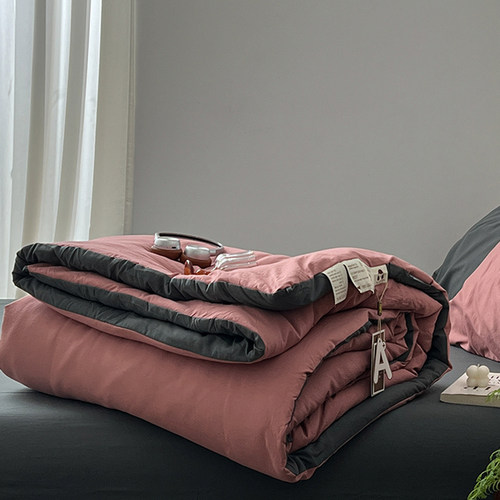 简约母婴可用大豆纤维被加厚冬被棉被春秋被子空调被夏被冬季被芯