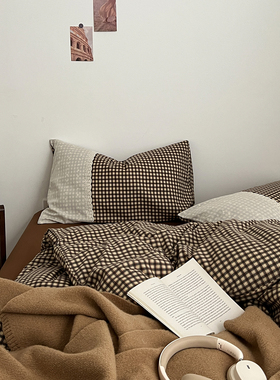 A类法式四件套纯棉全棉2025新款床上用品被套床单床笠宿舍三件套4