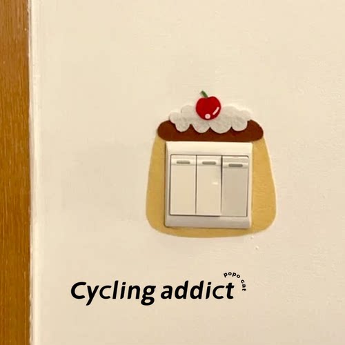 POPO猫不织布装饰遮丑插座开关贴