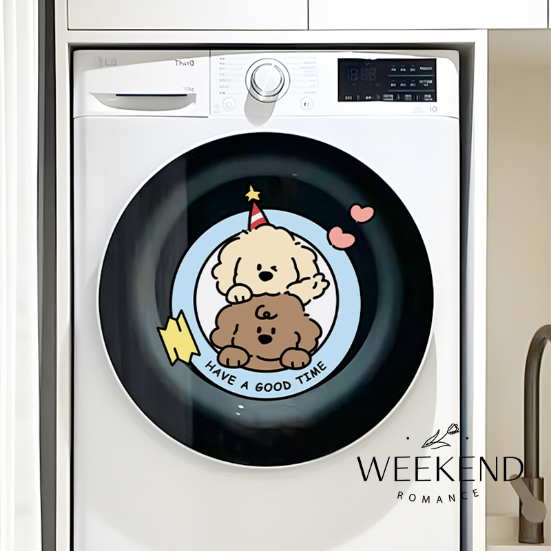浴室装饰滚筒洗衣机贴纸静电贴