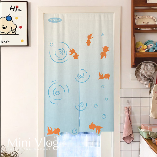 厨房门帘隔断帘卧室半帘防窥通风