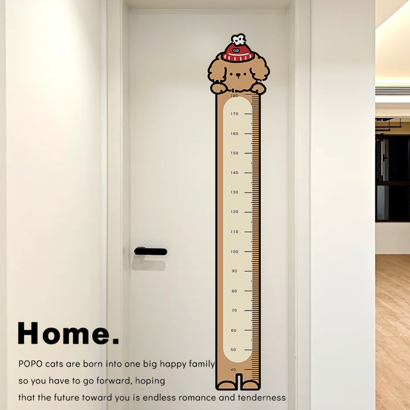 身高贴可移除不伤墙创意身高测量
