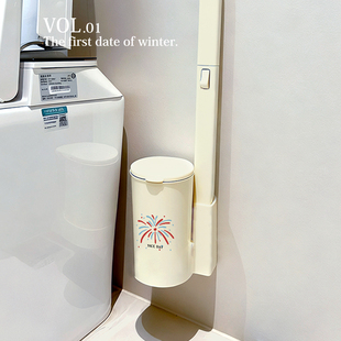 烟花永恒一次性马桶刷无死角家用马桶清洁刷壁挂新款带底座洁厕刷