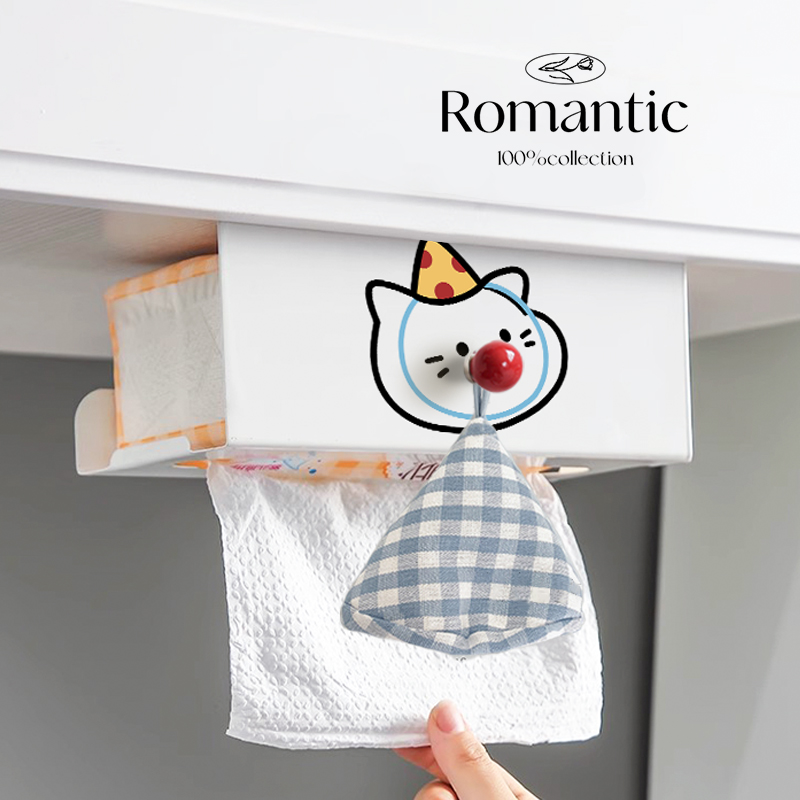 悬挂式纸巾盒带磁吸挂钩抽纸盒