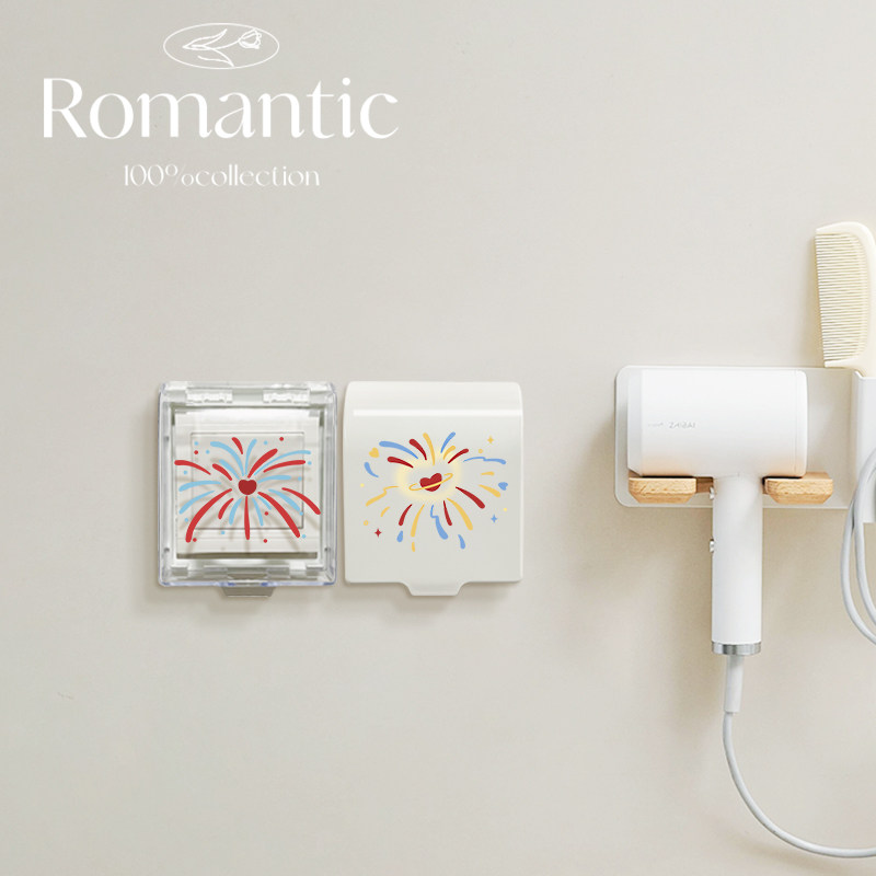 创意烟花开关插座防水罩防溅盒