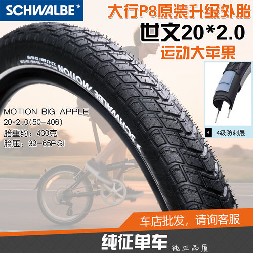 世文20X2.0大苹果P8防刺内外胎