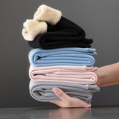 儿童加绒加厚裤子校服神器男童装女童棉裤特厚羊羔绒打底保暖裤