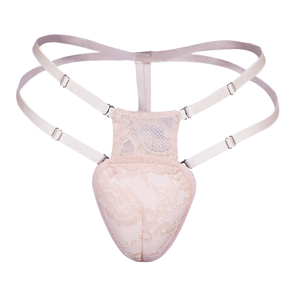 女假阴蕾丝调节臀部后开裆内裤CDTS变装男娘下体隐藏JJ伪娘丁字裤,女士内衣/男士内衣/家居服,男丁字裤,淘宝优惠券,粉丝福利购,淘宝优惠卷