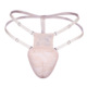 男娘下体隐藏JJ伪娘丁字裤 女假阴蕾丝调节臀部后开裆内裤 CDTS变装