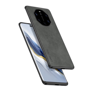 适用华为mate40rs保时捷手机壳50rs小羊皮高级感mate60rs非凡大师版全包防摔外壳mete魅特mt保护套女男简约