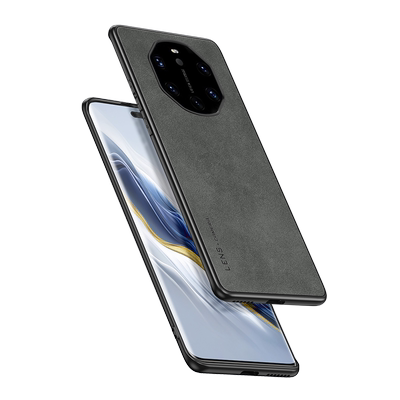 适用华为mate40rs羊巴皮手机壳