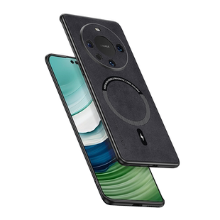 适用华为mate60pro手机壳磁吸mate80小羊皮mate70pro+全包防摔80promax软套mate40pro无线充电外壳魅特50女男