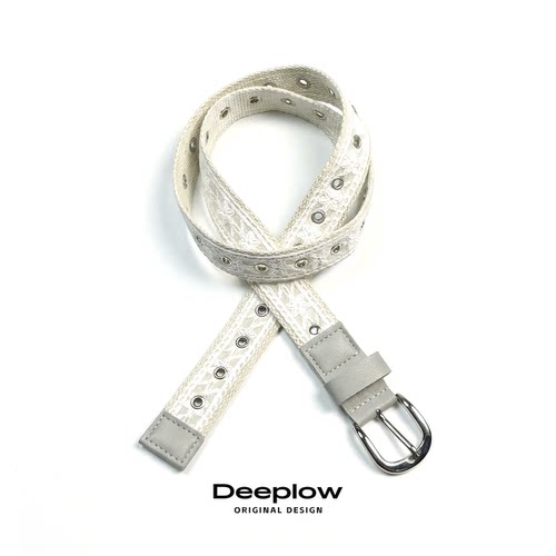 Deeplow蕾丝雕花女腰带y2k辣妹