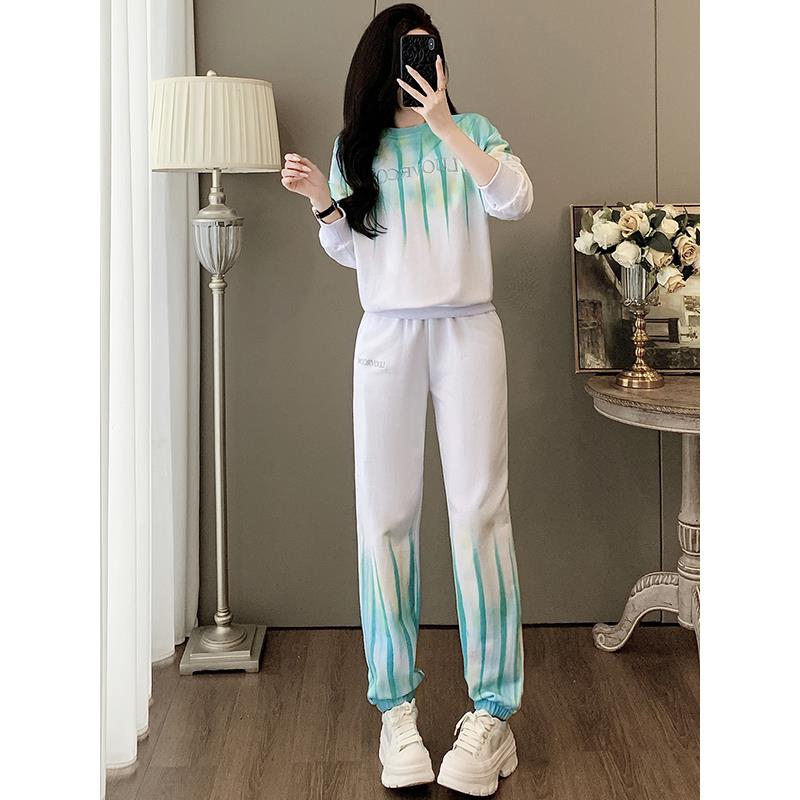 小众不撞款休闲运动套装女2025秋新款潮流时尚炸街卫衣卫裤两件套