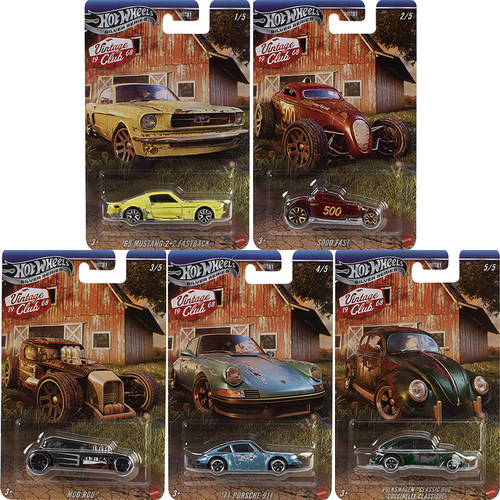 风火轮银标复古小车套装