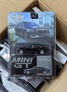 MINIGT 1:64奔驰迈巴赫977号Mercedes-Maybach S 680黑色汽车模型
