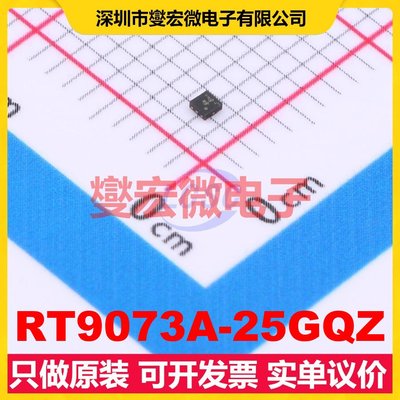 RT9073A-25GQZ ZQFN-4L-EP(1x1) LDO低压差线性稳压器芯片IC