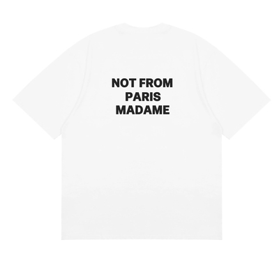 NOT FROM PARIS MADAME 英文印花纯棉短袖T恤夏季字母半袖潮