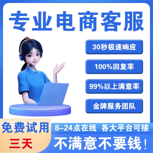 客服外包人工淘宝天猫抖音快手京东网店培训售前售后店铺托管服务