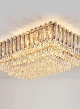 厂家厅销后现代客顶灯LED水晶吸灯餐厅DDO灯直简约大厅灯现货