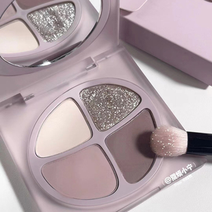 joocyee酵色四色眼影盘F13低饱和烟紫灰芋盘f04水泥灰沙砾盘珠光