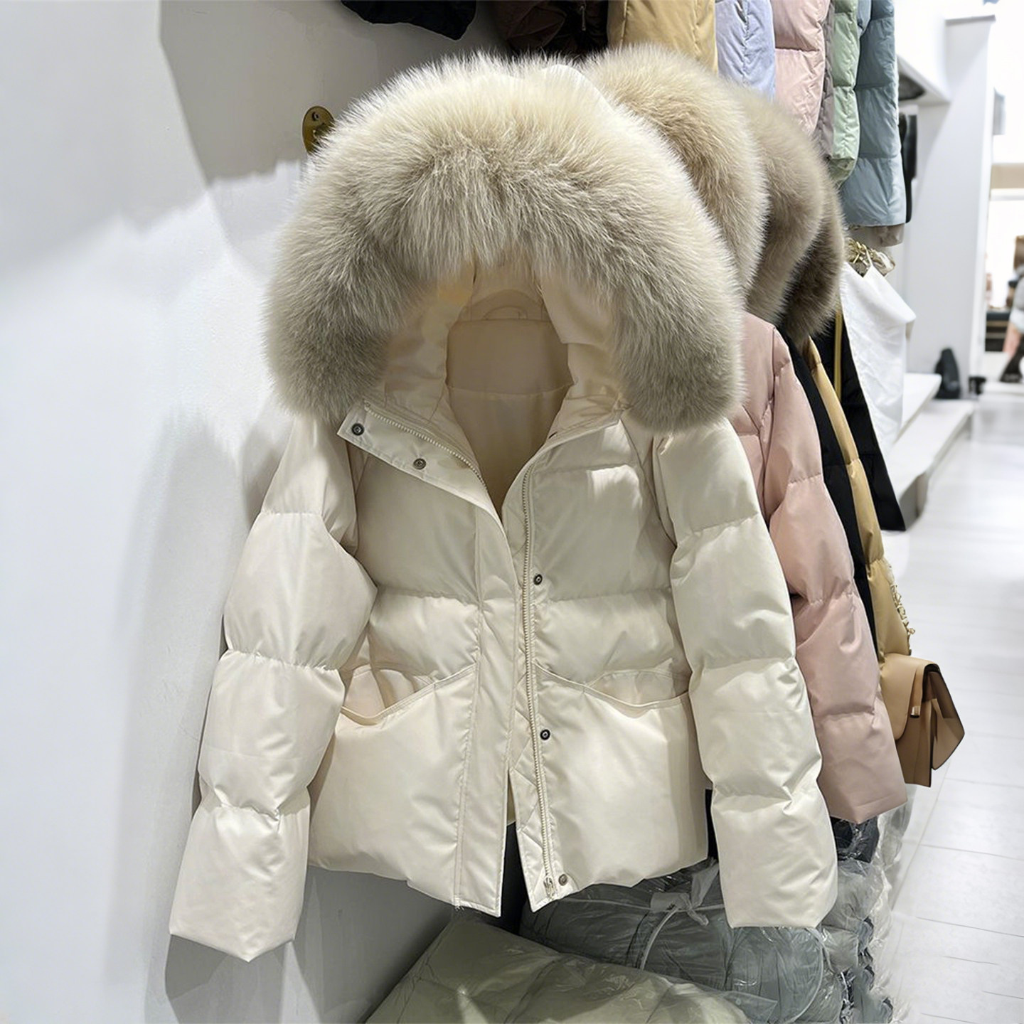 300斤胖mm大码女装宽松连帽毛领棉服女冬季百搭加厚保暖棉衣外套,女装/女士精品,大码棉服,淘宝优惠券,粉丝福利购,淘宝优惠卷