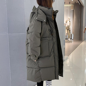 中长款 宽松加厚连帽面包服 棉衣棉服冬季 新款 300斤胖mm大码 女装