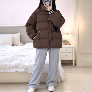 特大码女装胖mm立领面包服棉服女韩版宽松显瘦加厚保暖学生棉衣潮