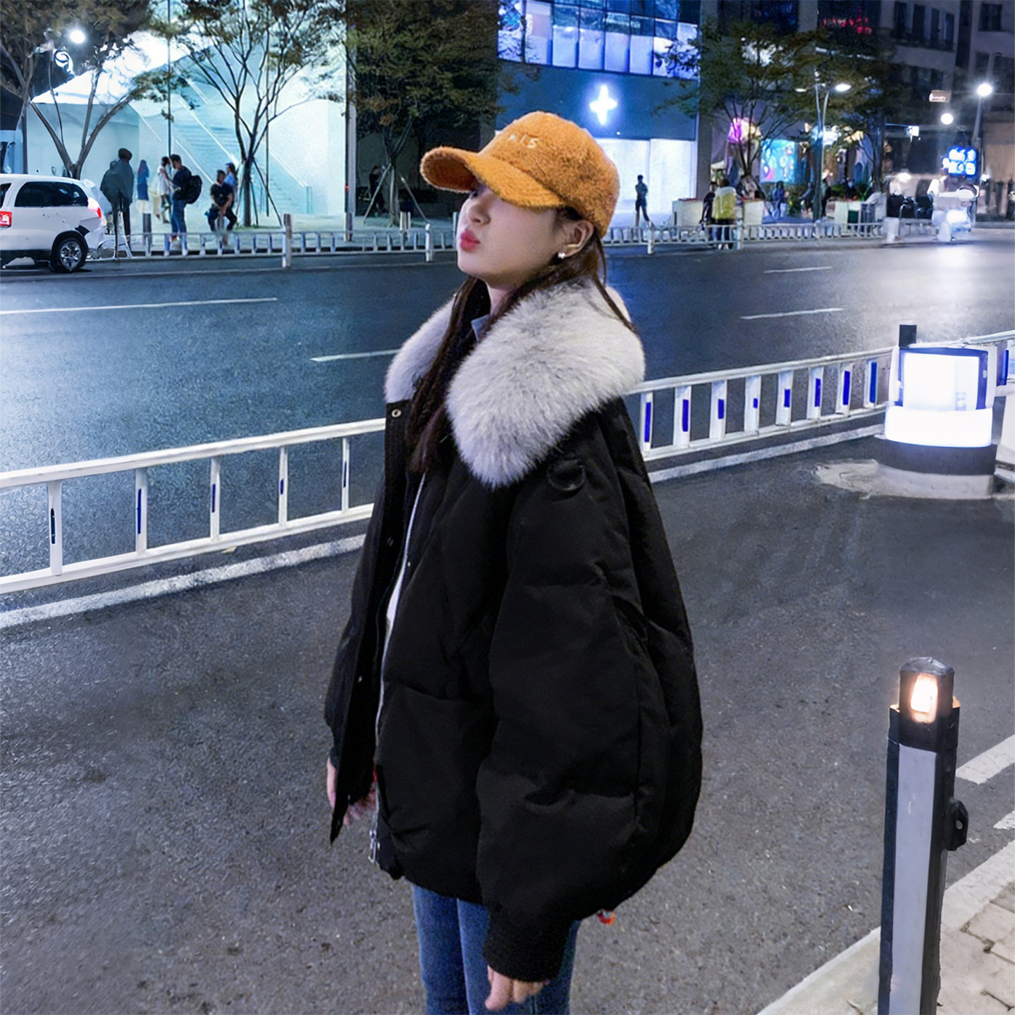 大码女装胖mm韩版设计感毛领连帽棉服女冬季加厚保暖通勤棉袄外套,女装/女士精品,大码棉服,淘宝优惠券,粉丝福利购,淘宝优惠卷