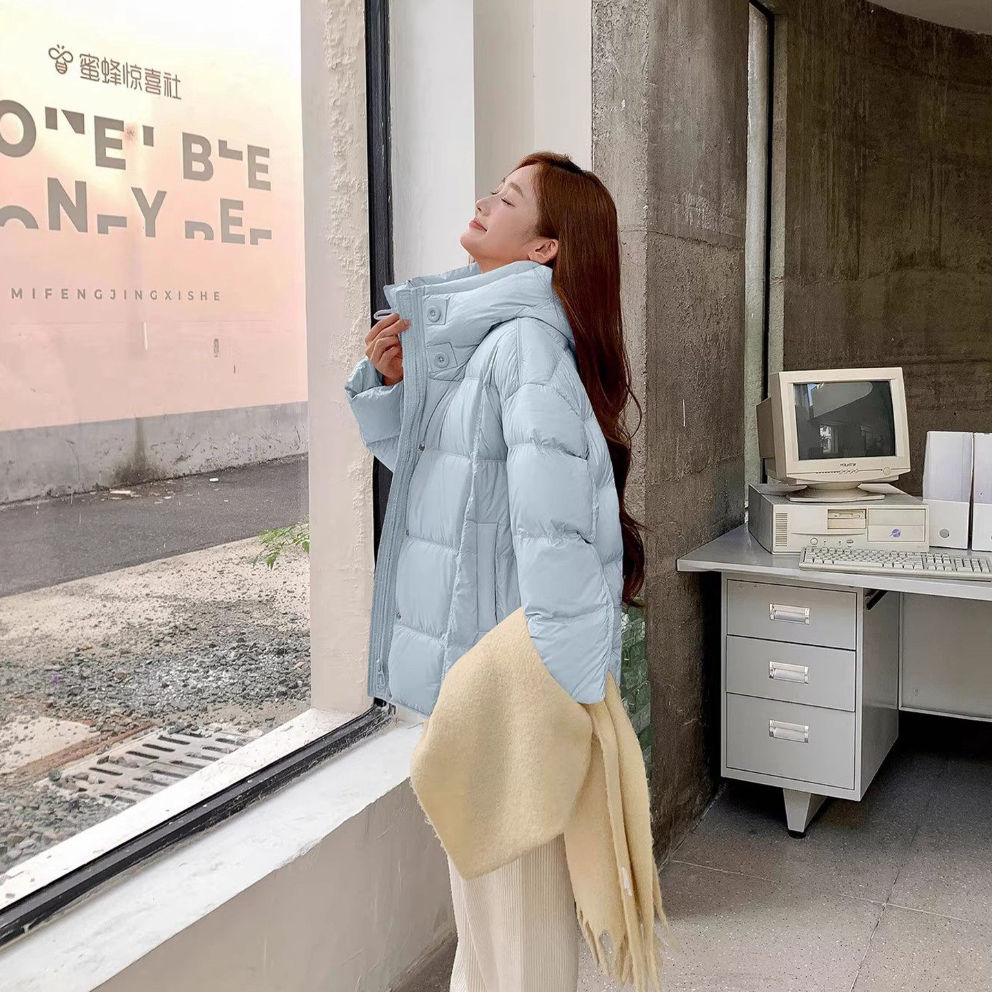 大码女装胖mm韩版设计感连帽面包棉服女冬季加厚保暖宽松棉袄外套,女装/女士精品,大码棉服,淘宝优惠券,粉丝福利购,淘宝优惠卷