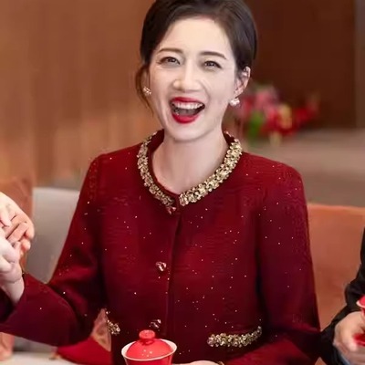 妈妈婚宴礼服2025年秋冬时尚新款