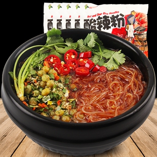 重庆酸辣粉10袋装淮南白蓝味中味网红正宗方便速食粉丝汤早晚餐