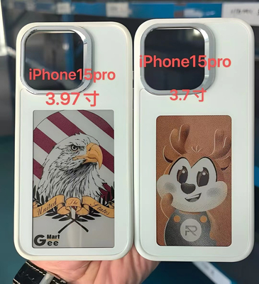 高清磁吸3.97寸大屏NFC墨水屏手机壳投屏智能四色墨水iPhone171615141312promax无需充电随意切换图片墨水屏
