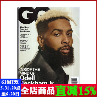 时尚 BECKHAM GQ智族英文版 QUARTERLY ODELL JR. 封面 杂志2019年8月 GENTLEMEN 有磕碰 潮流穿衣搭配手表服饰类期刊 男士