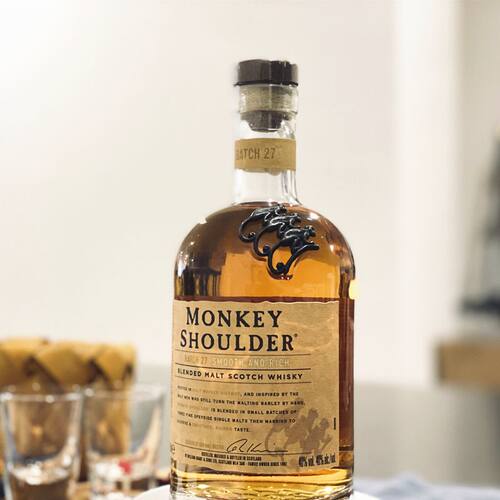 金猴 Monkey Shoulder猴子肩膀金猴混合麦芽威士忌 三只猴子