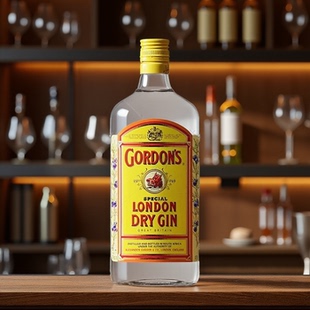 GIN50 金酒杜松子酒 DRY 琴酒LONDON 750ml哥顿金酒 伦敦干味毡酒