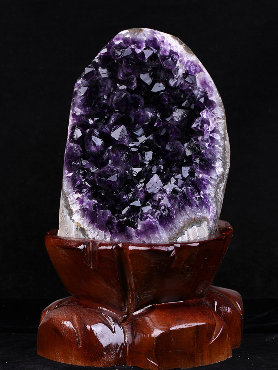 原矿帝王紫天然紫水晶原石大摆件 紫晶镇晶洞 办公室家居公司高档