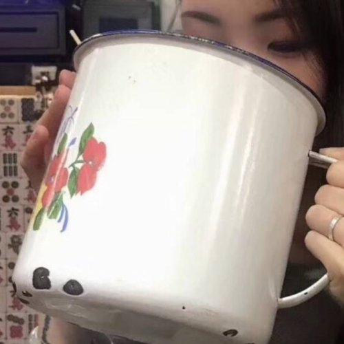 16cm大号搪瓷杯张艺兴同款