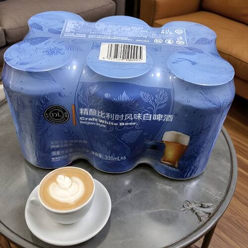 《泡沫箱1提6瓶》胖东来DL代购精酿比利时风味白啤酒小麦啤 330ml