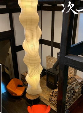 次七野口勇纸灯B 楼梯顶部吊灯极简高级感吊灯loft复式挑空艺术