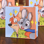 疯狂动物城礼品袋礼物袋零食包装 手提袋生日礼袋纸袋子大号送男女