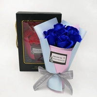 Подарочная коробка синей розы -