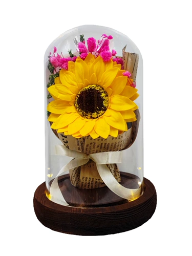 Стеклянное мыло с розой в составе для друга в форме цветка, креативный подарок, подарок на день рождения