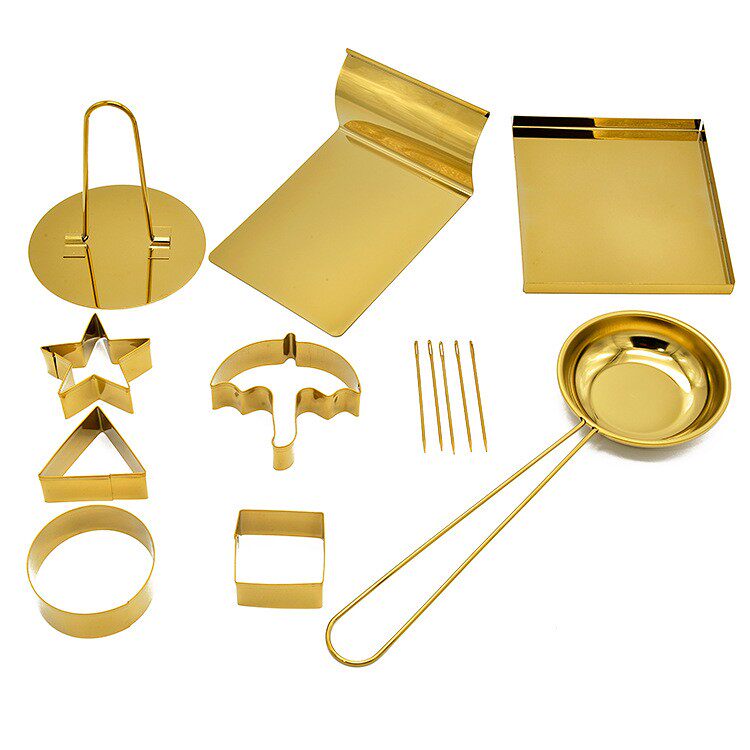 镀金9件套糖饼制作模具椪糖饼工具扣糖饼模具雨伞饼干模糖饼模具