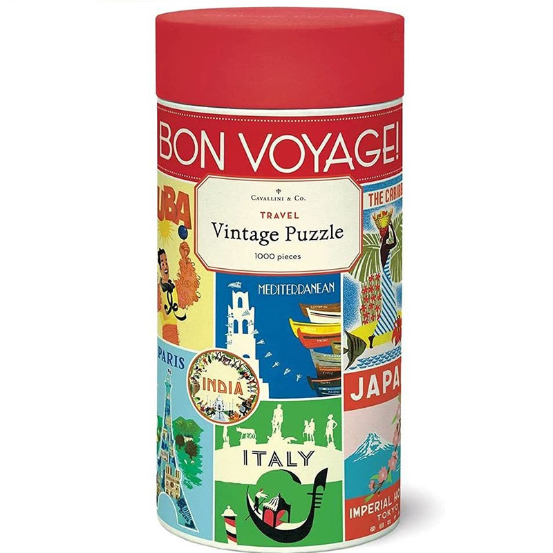 Cavallini纸质进口拼图旅游愉快