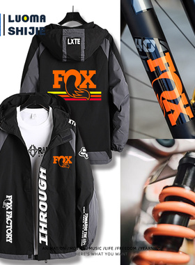 Fox越野摩托车山地自行车骑行夹克衣服工装男女休闲运动冲锋衣