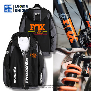Fox越野摩托车山地自行车骑行夹克衣服工装 男女休闲运动冲锋衣