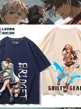罪恶装备GUILTY GEAR STRIVE游戏短袖T恤衫男女半袖上衣服